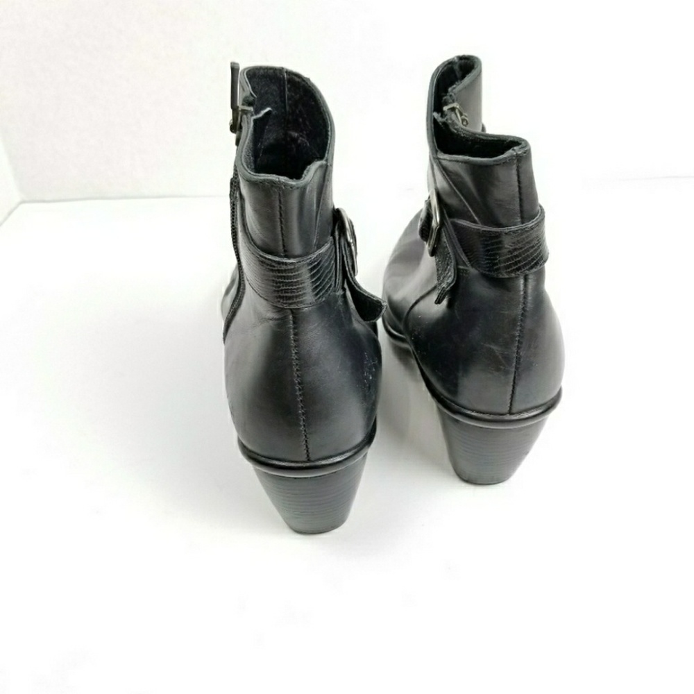 sold Dansko Booties Ankle Boots Leather Heeled - Picture 3 of 7